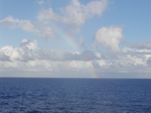 Rainbow over the Caribbean Sea