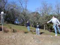 Low Gap Disc Golf Course - Putting on Hole# 13