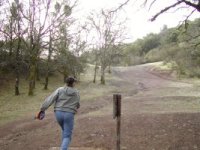 Low Gap Disc Golf Course - Teeing off Hole# 7