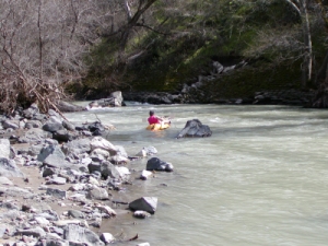 Lake Mendocino Inlet, Ukiah, CA - Beginning the adrenaline run