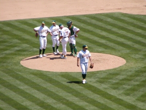 Pulling Blanton from the mound