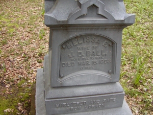  Mary (Kendall) Ball's gravestone