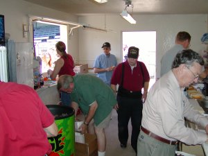 Workin' the concession stand