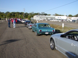 Arriving at the Lakeport Drive-In