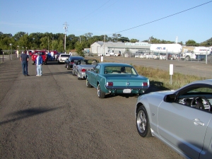 Arriving at the Lakeport Drive-In