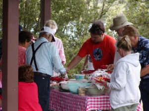 The true reason for our gathering - the food!