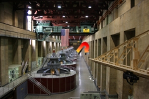 Inside the Nevada-side powerplant