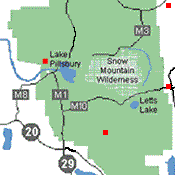 Map to Letts Lake