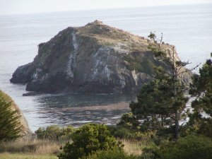 View overlooking Pacific ocean from the Little River Inn