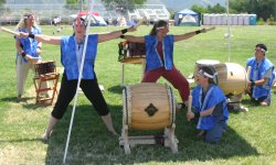 Mendocino Taiko drummers