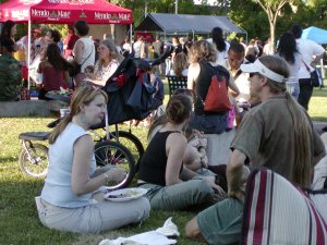 The picnic in full swing