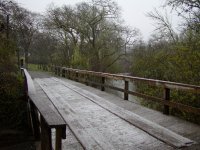 Snow on bridge at Low Gap park