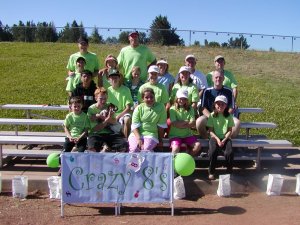 Team: Crazy 8's - Most Money Raised winners