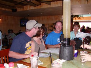 Rob, Mary, Bryan and Ann at Jimmy Buffet's Margaritaville in Las Vegas