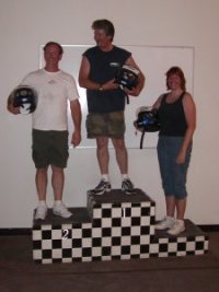 Fast Lap podium finishers (2nd heat) - 1st-Doug, 2nd-Bryan, 3rd-Trish