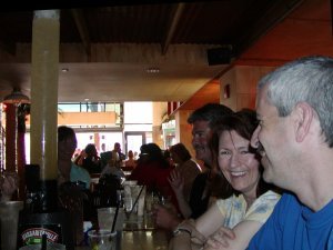 Paul, Deb and Doug at Jimmy Buffet's Margaritaville in Las Vegas