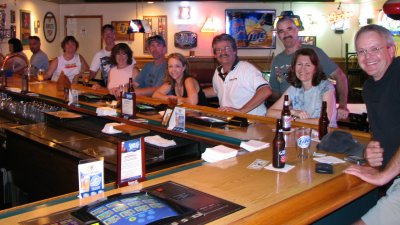 The gang at Screw Balls - Paula, Ted, Ann, Bryan, Mary, Rob, Pam, Doug, Paul, Deb and John