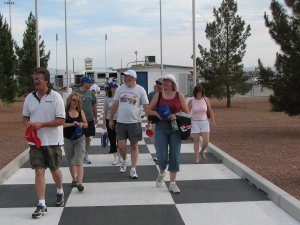 The group arriving at the Bullring