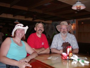 Trish, Bob and Mark at Jimmy Buffet's Margaritaville in Las Vegas