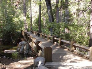 Yosemite Valley-bridge on Yosemite Falls trail