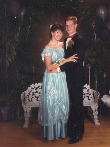 Bryan and I at our Senior prom - 1987