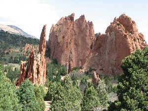 Rock formations at Garden of the Gods