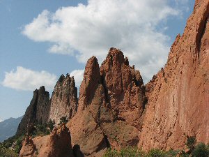 Rock formations at Garden of the Gods