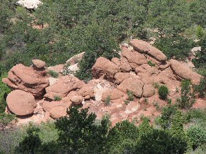 Giant Footprints rock formation at Garden of the Gods