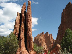 Three Graces rock formation at Garden of the Gods
