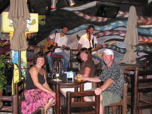 Mary, myself and Rob enjoying the band at Cabo Wabo