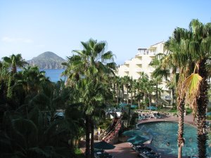 View from our room at the Villa del Palmar