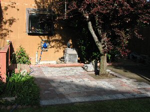 Patio under construction