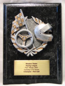 Rob's championship plaque