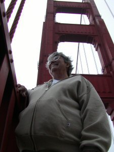 Mom on the Golden Gate Bridge - 2006