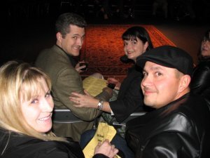 Erik, Heather, Sarah and Mike at 6th Street Improv's opening performance