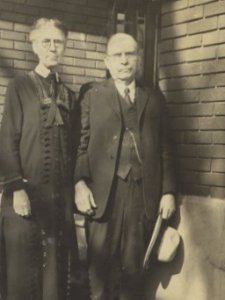 Virena and Adelbert Wight, taken in Salt Lake City, Utah - date unknown