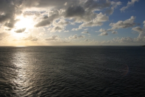 Sunset over the Caribbean Sea