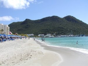 The coast of St. Maarten