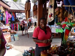 Merchant in Philipsburg open market