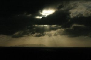 Rainstorm at sea