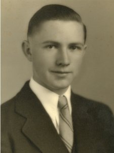Calvin Kendall, Analy High School Graduation, 1937 - Sebastopol, CA