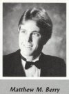 Matt Berry's graduation photo - HHS 1987