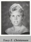 Tracy Christensen's graduation photo - HHS 1987