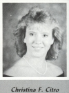 Christina 'Tina' Citro's graduation photo - HHS 1987