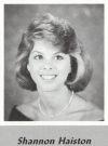 Shannon Haiston's graduation photo - HHS 1987