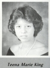 Teena King's graduation photo - HHS 1987