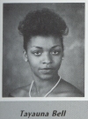 Tayauna 'Bubbles' Bell's graduation photo - MVHS 1987