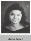 Anna Lopez's graduation photo - MVHS 1987