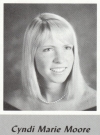 Cyndi Moore's graduation photo - HHS 1987