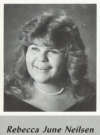 Rebecca Neilsen's graduation photo - HHS 1987